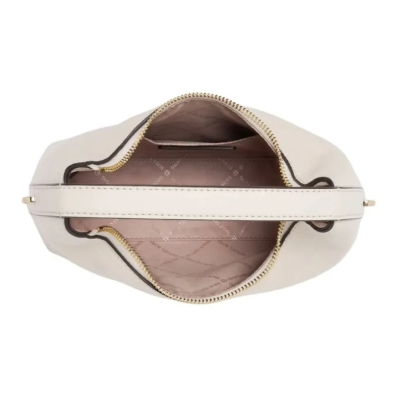 MICHAEL KORS Cow Leather Portable Crossbody Bag, Shoulder Bag Trumpets Women's Milk White-3