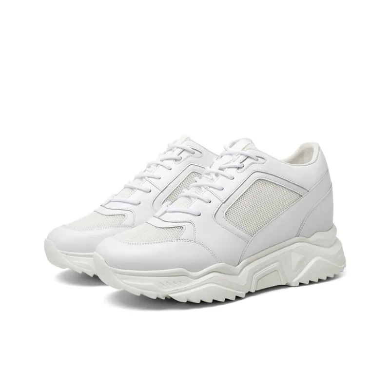 He Jinchang Low Top Casual Shoes Men's Vibrant White-2
