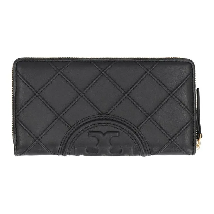 TORY BURCH Fleming Nappa Leather Wallet Women's Black-1
