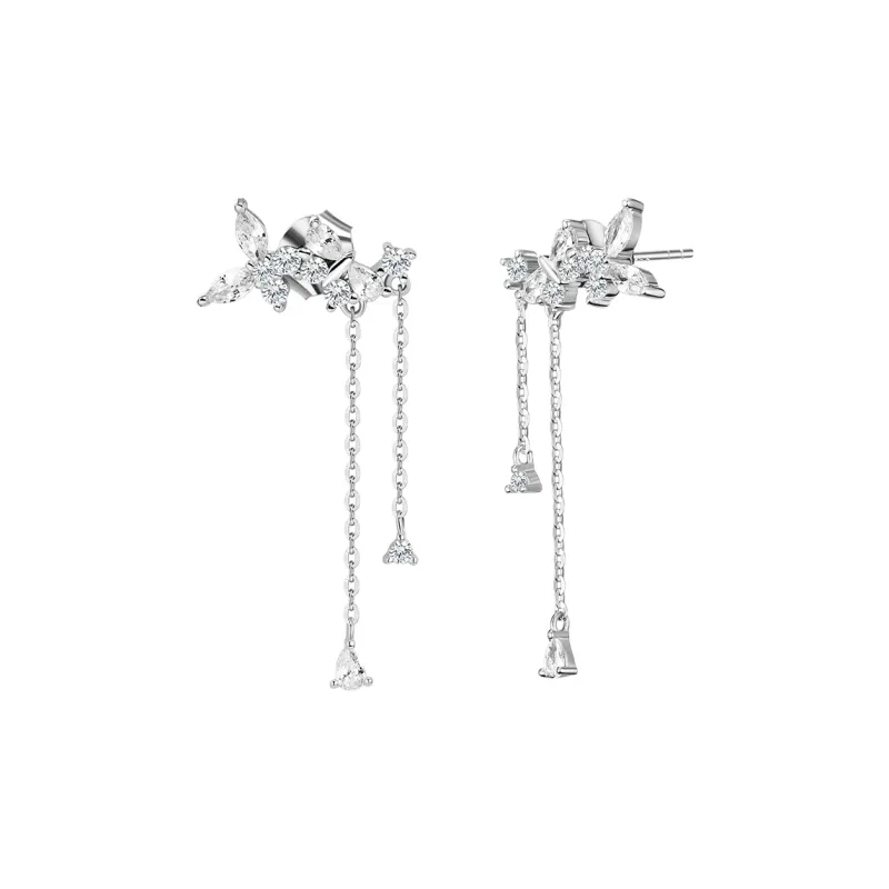Disney S925 Silver Stud Earrings Women's-0