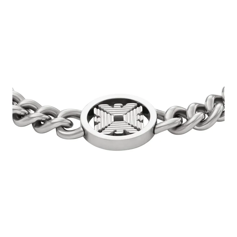 EMPORIO ARMANI Stainless Steel Bracelets Men's Silver-1
