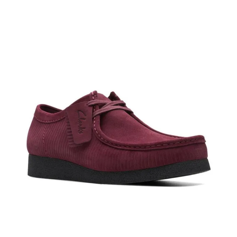 Clarks Wallabee Slip-Resistant Low-Top Casual Shoes Unisex Purple-2