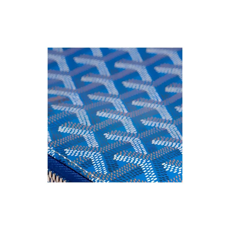 GOYARD SENAT Canvas With Leather Wallet Toiletry Bag Clutch Medium Size Unisex Blue-2