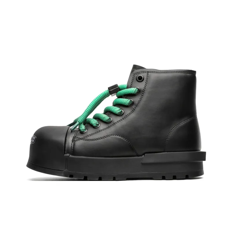 KUNGFUDEER Slip Resistant Height Increasing High Top Casual Shoes Unisex-5