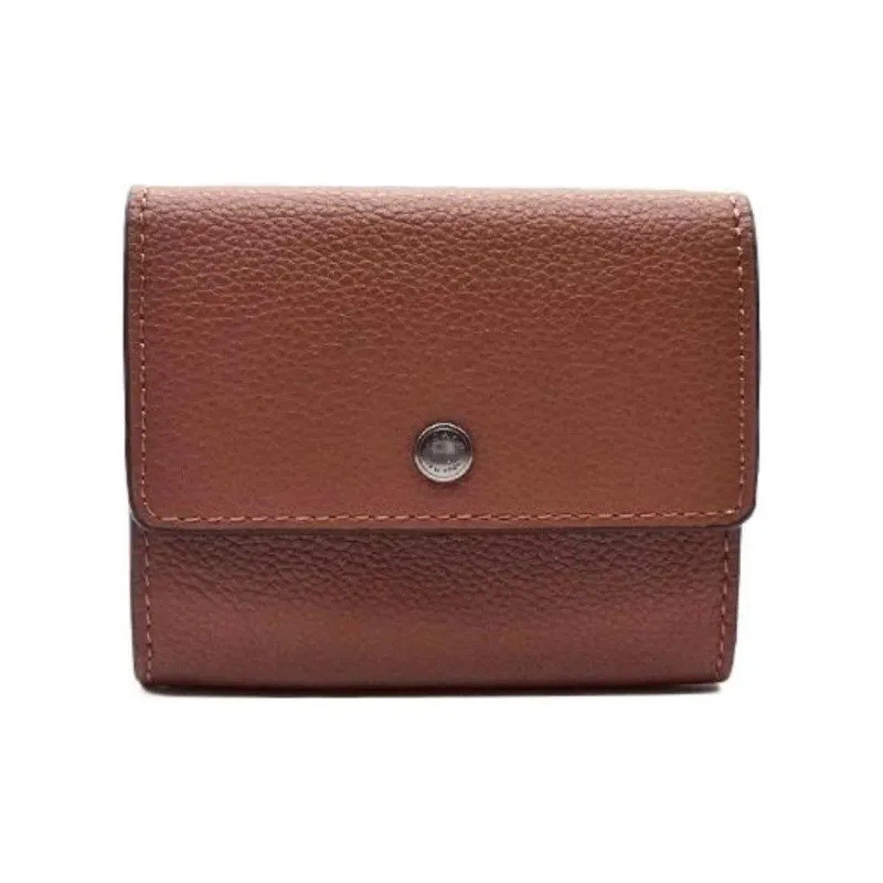 COACH Cow Leather Wallet Men's Brown-0