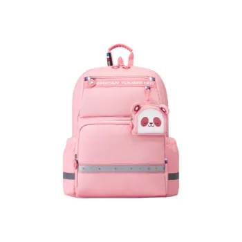 AMERICAN TOURISTER Fabric Backpack Medium Size Unisex Purple/Blue/Watermelon Red/Marine Blue