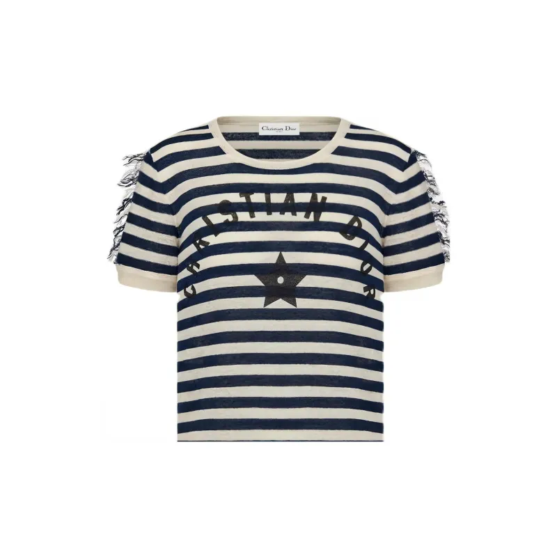 DIOR Regular T Shirt Women's Blue-3