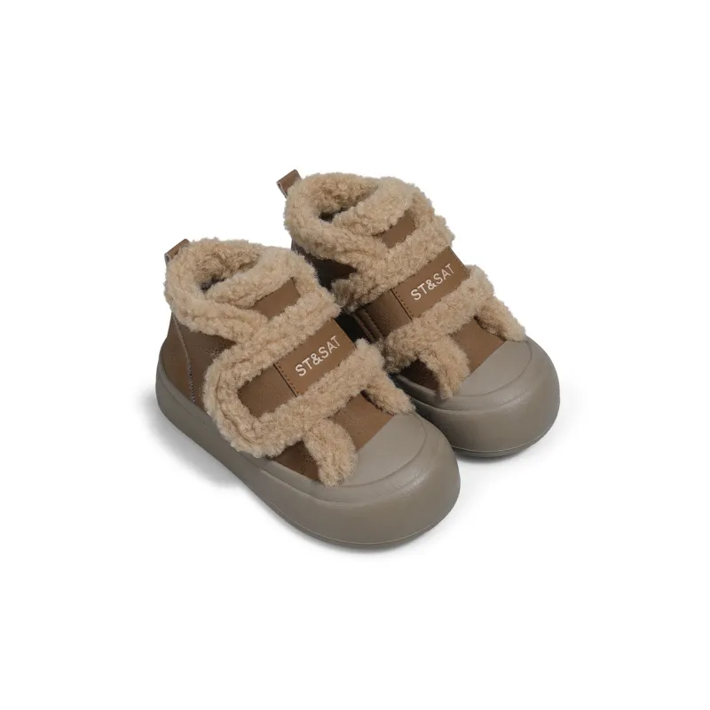 ST&SAT Anti Slip And Wear Resistant Warm High Top Kids Lifestyle Shoes Kids'-2