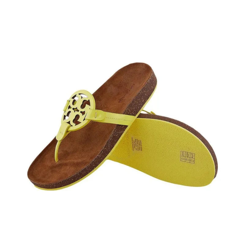 TORY BURCH Miller Flip Flops Women's Lemon-2