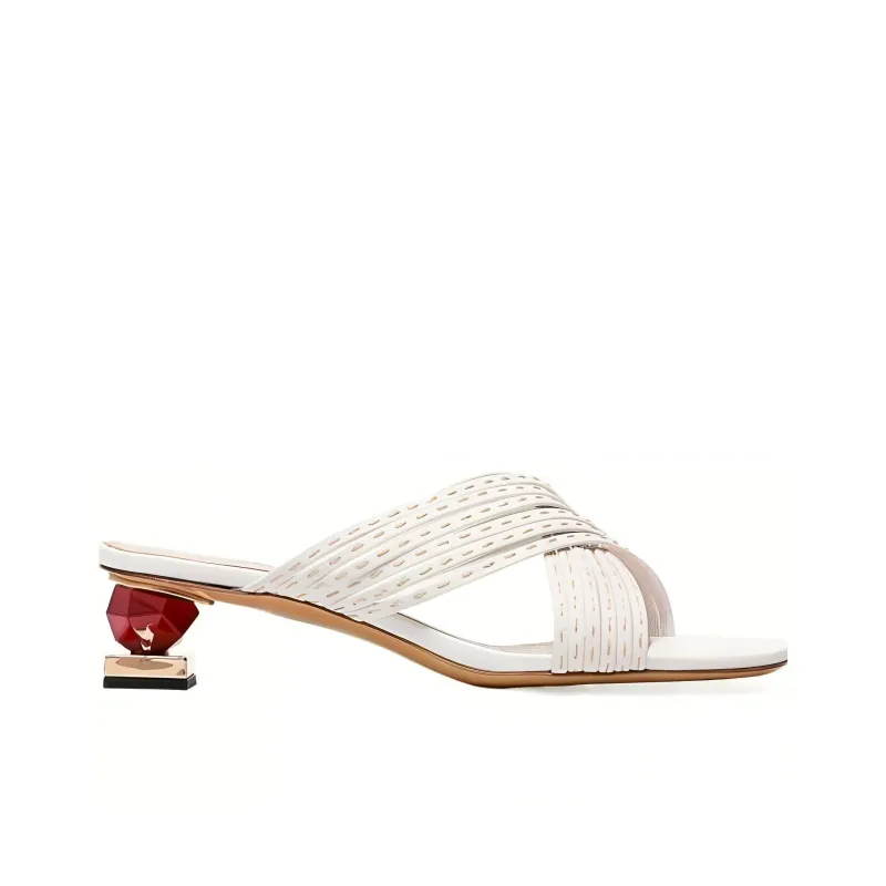Jacquemus Castana Slide Slippers Women's White-1