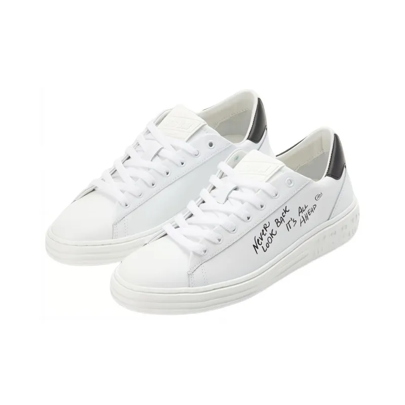 MSGM Low-Top Stylish Skateboarding Shoes Men's White-2