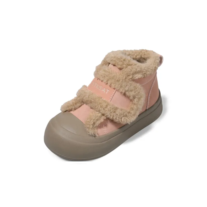 ST&SAT Anti Slip And Wear Resistant Warm High Top Kids Lifestyle Shoes Kids'-17