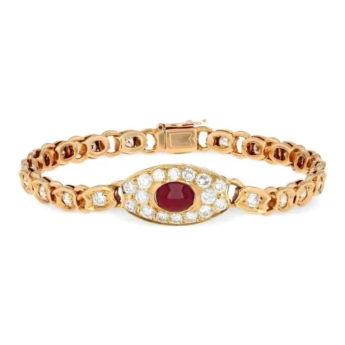 Van Cleef & Arpels Diamond Bracelets Women's Gold