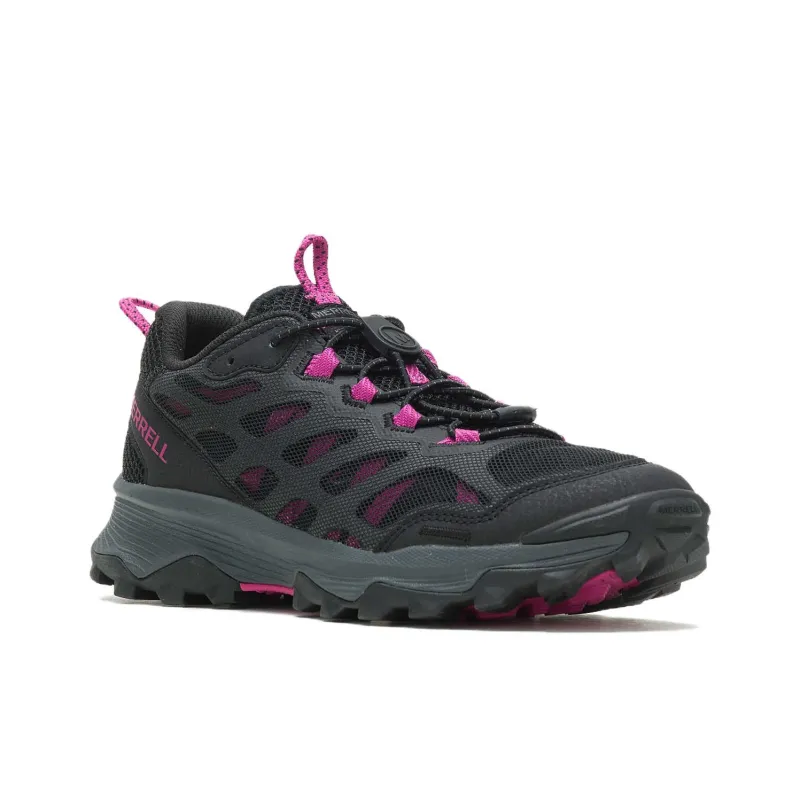 MERRELL Speed Strike Anti Slip Wear Resistant Low Top Trekking Shoes Women's Black Purple-2