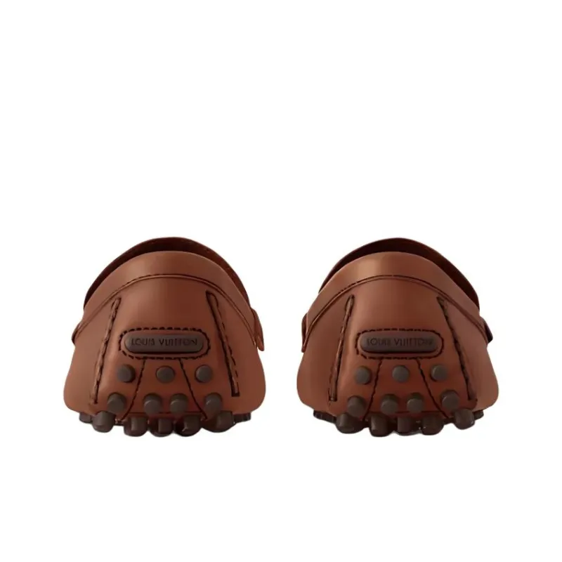 LOUIS VUITTON Hockenheim Beanie Shoes Men's Brown-4