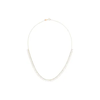 Adina Reyter 14K Yellow Gold Half Riviera Diamond Necklace