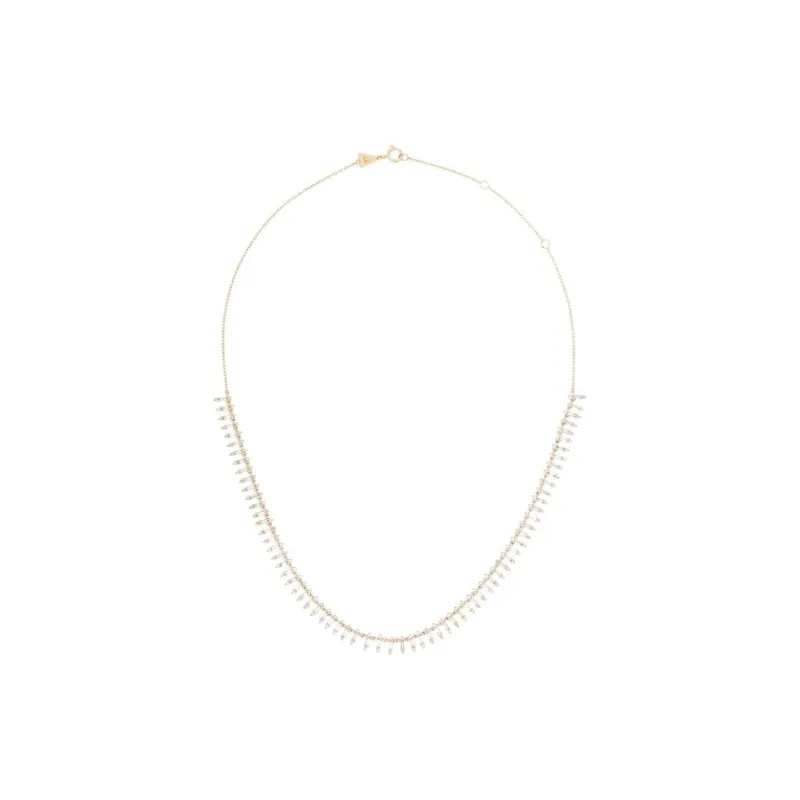 Adina Reyter 14K Yellow Gold Half Riviera Diamond Necklace-0