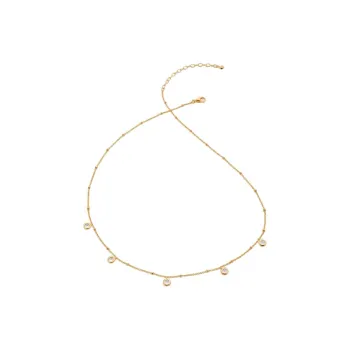 Monica Vinader Silver Necklaces Women's Gold