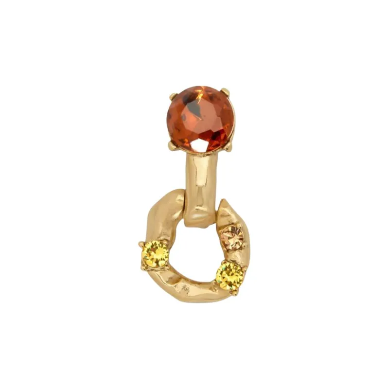 Oscar De La Renta Scramble Chain link Earrings-1
