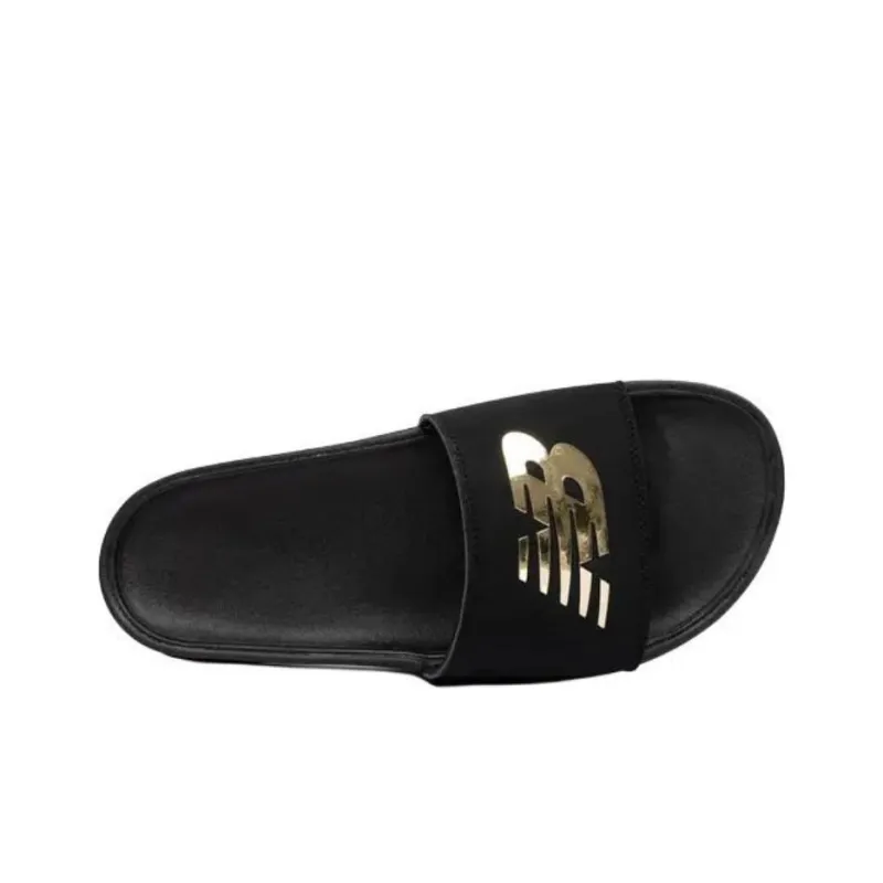 New Balance NB 200 Slip Resistant Abrasion Resistant Slide Slippers Women's Black-3