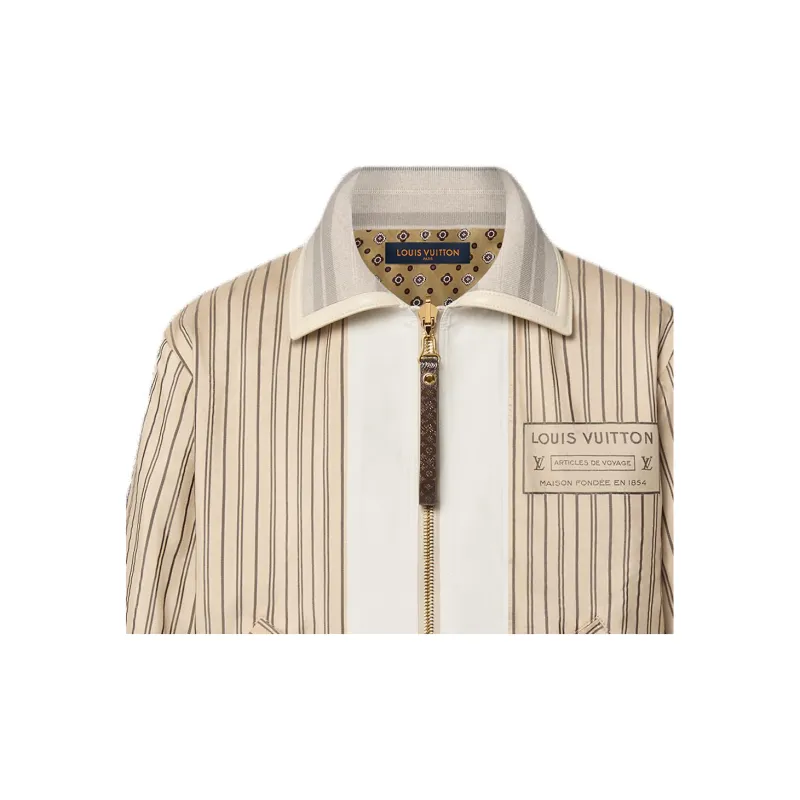 LOUIS VUITTON Reversible Neverfull Stripes Bomber Jacket-4