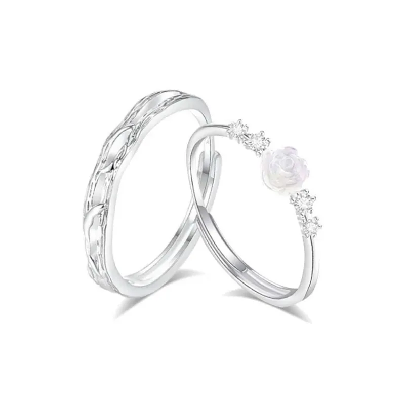 WANLIACC S999 Fine Silver Rings Unisex-0