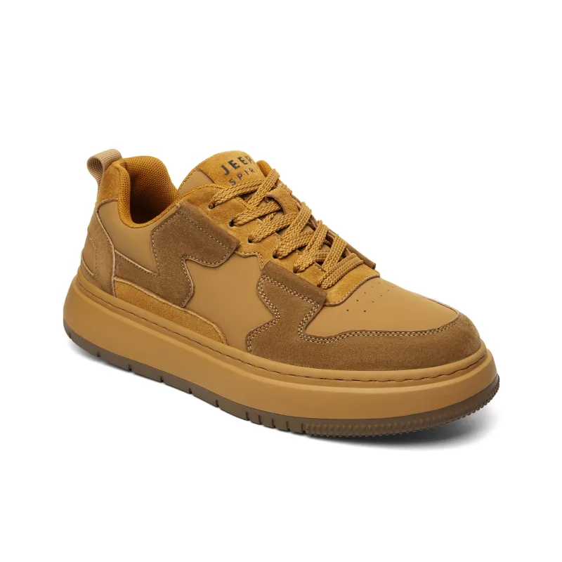JEEP SPIRIT Skateboard Shoes Men Low Top Sunrise Yellow-3
