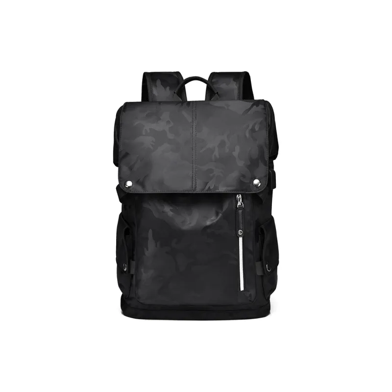 Yalu Nylon Handbag, Shoulder Bag, Backpack Men's Black/Camouflage-3