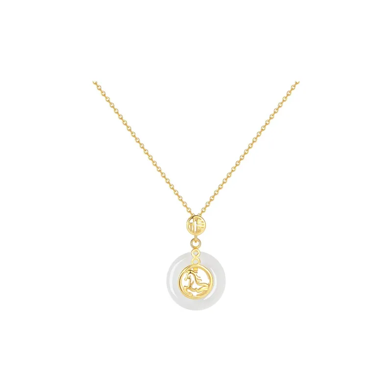 Asia Star Chalcedony Necklaces Unisex-16