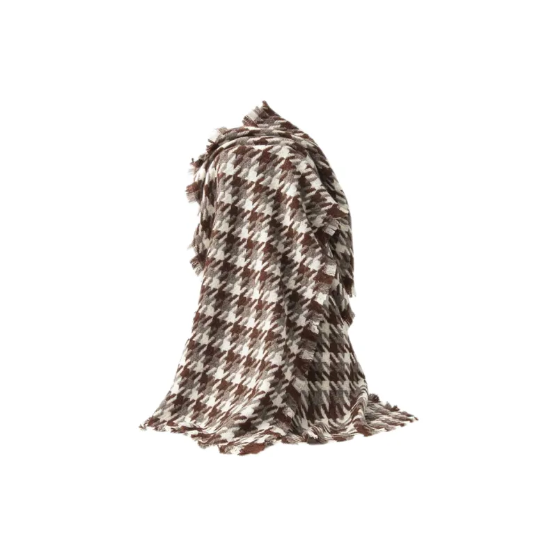 EEEENO 100% Lambswool Knit Scarves Unisex-7