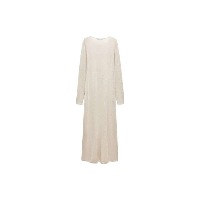 ZARA Long Sleeved Dresses Women's Gray-1