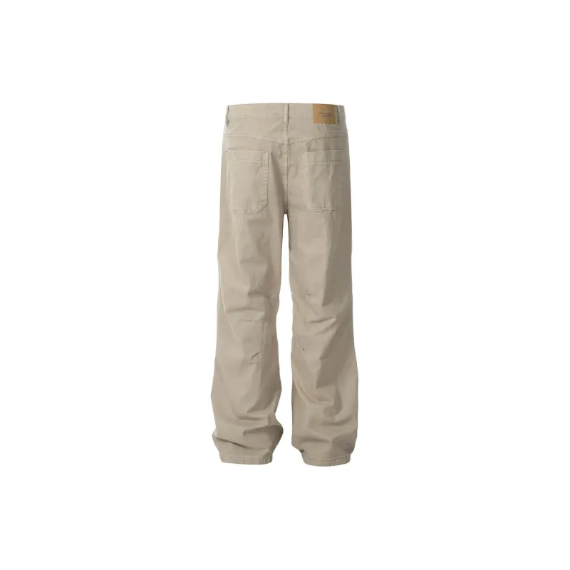 Lulifama Jeans Unisex Light Khaki-8