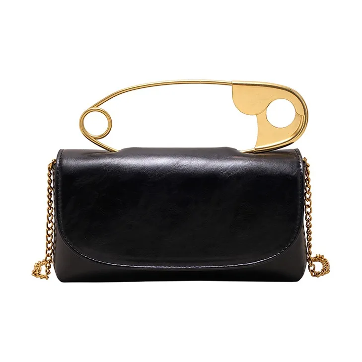 DALO PU Shoulder Bag Crossbody Bag Women's White/Black/Rose Red/Silver-3