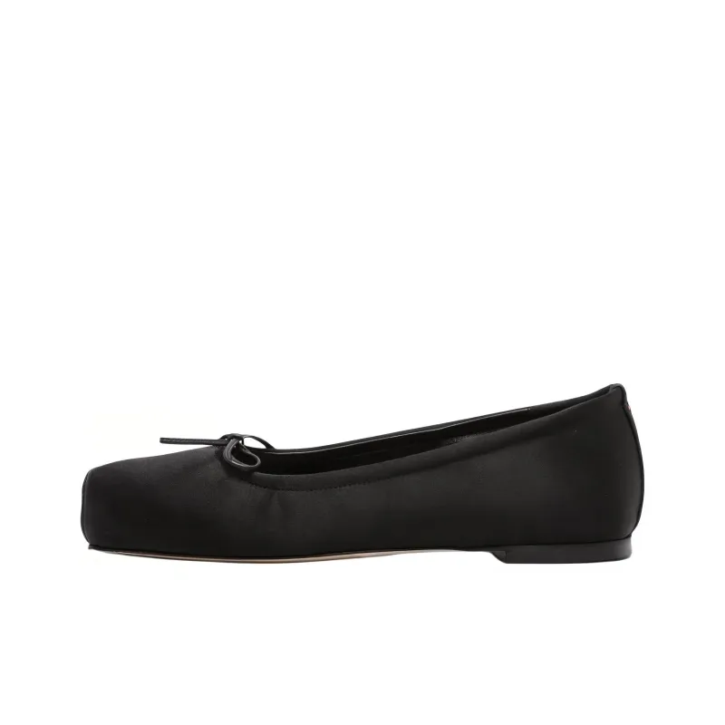 Aeyde Gabriella Satin Ballerina Shoes Women's-0