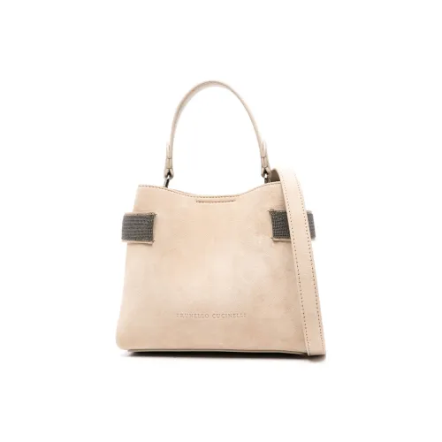 Brunello Cucinelli Essence Precious Bands Small Top Handle Bag