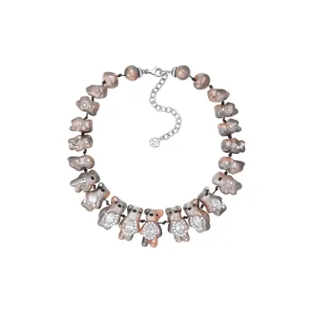 YVMIN Mini Pearlescent Bear Pearl Necklace