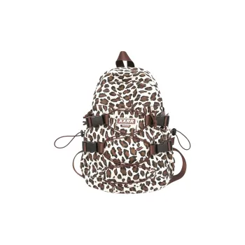 LUVISTRUE Canvas Backpack Regular Unisex Brown/Ecru