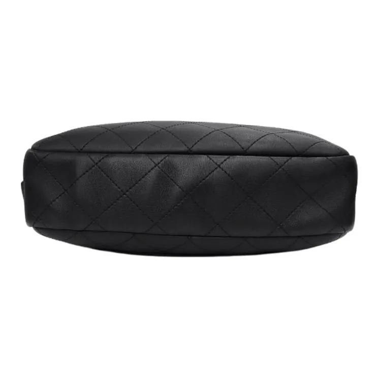 CHANEL Calfskin Bowling Bag, Handbag Women's Black-3