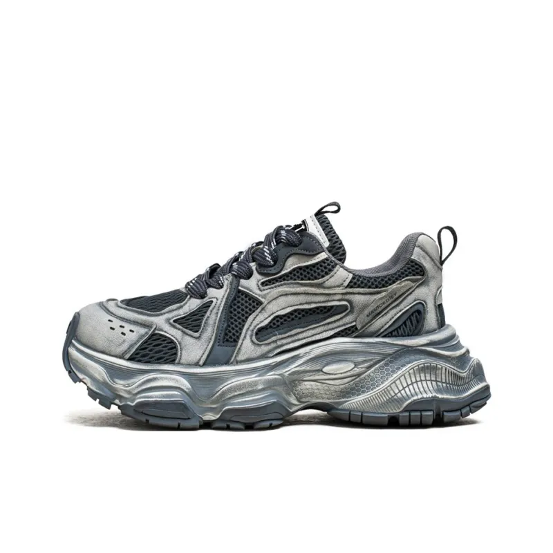 HACKBUTEER Low-Top Chunky Sneakers Men's Box-5