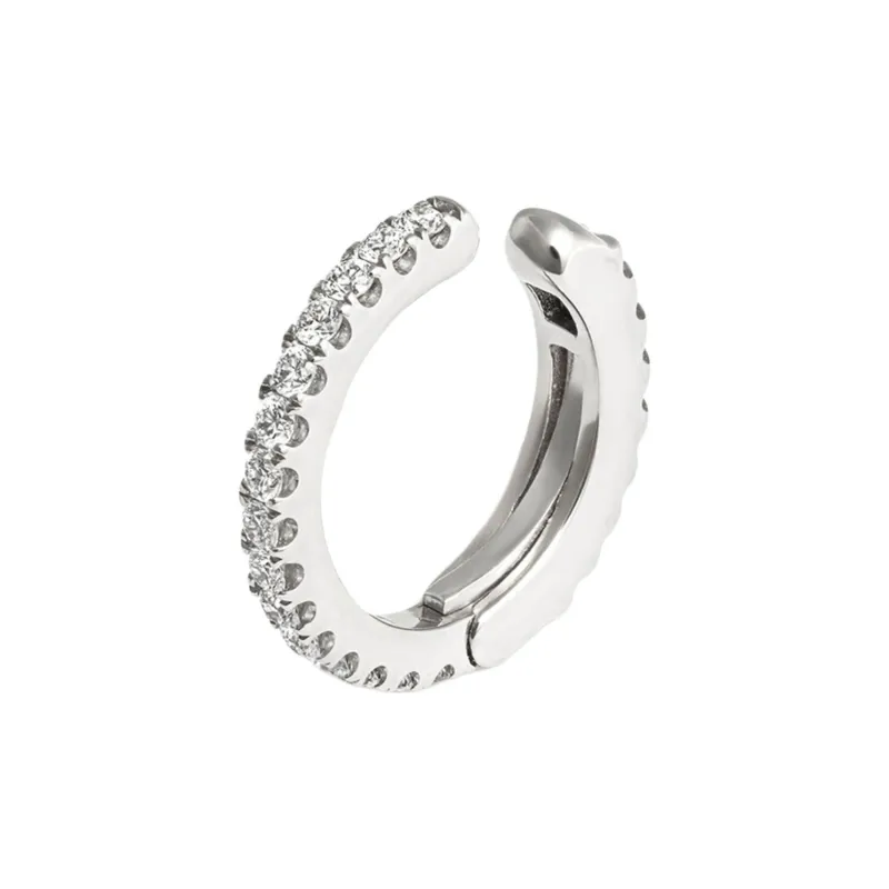 MARIA TASH 18kt White Gold Diamond Hoop Ear Cuff-1