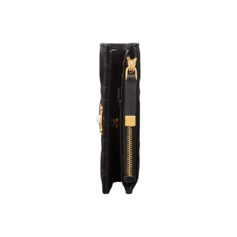 DIOR Jolie Lambskin Wallet Women's Black-3