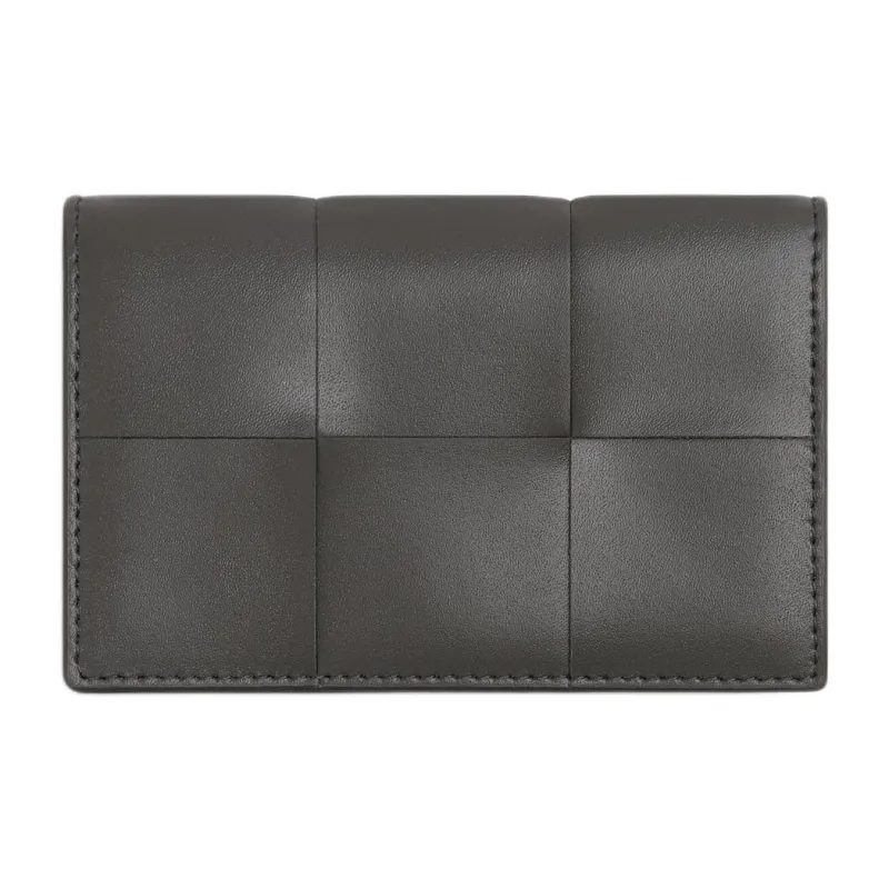 Bottega Veneta Calfskin Card Holder Regular Men's Lapis Lazuli Mixed Iron Ore-1