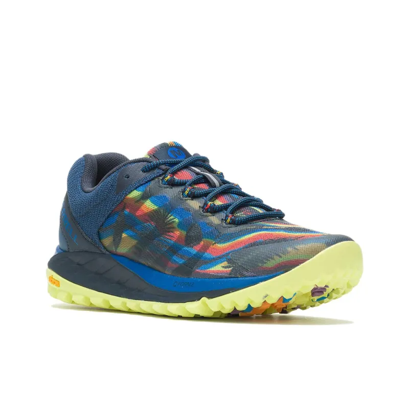 MERRELL Antora 2 Anti Slip Wear Resistant Low Top Trail Running Shoes Women's Black Blue Red-2