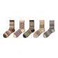 Fair Isle Crew Socks B Set-5 Pack[Combed Cotton]