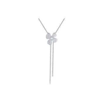 Floating Joy Alloy Necklaces Women's Silver