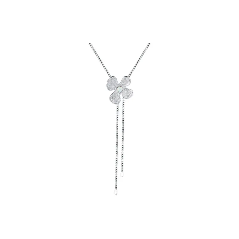 Floating Joy Alloy Necklaces Women's Silver-0