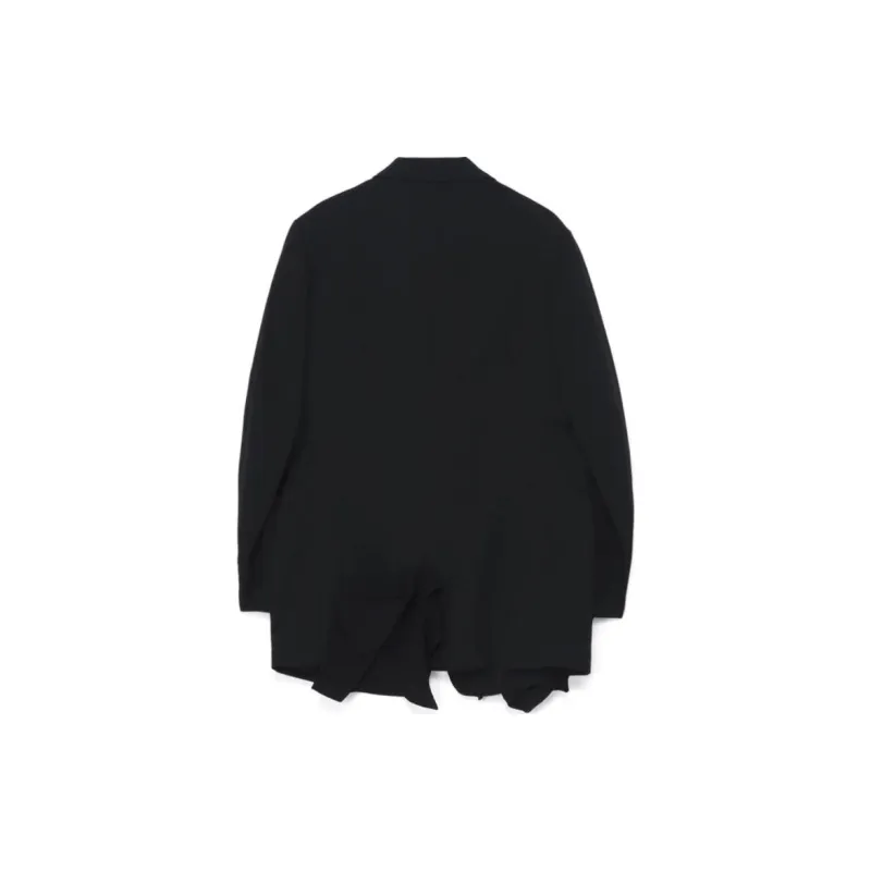 Yohji Yamamoto Notched lapels Wool Blazer-1