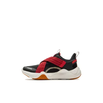 LINING YOUNG Low Top Kids Lifestyle Shoes Black Red Kids'