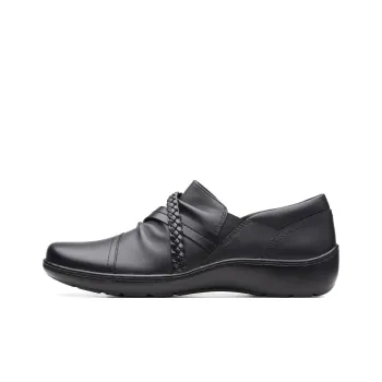 Clarks Cora Braid Casual Single Shoes Women's Black