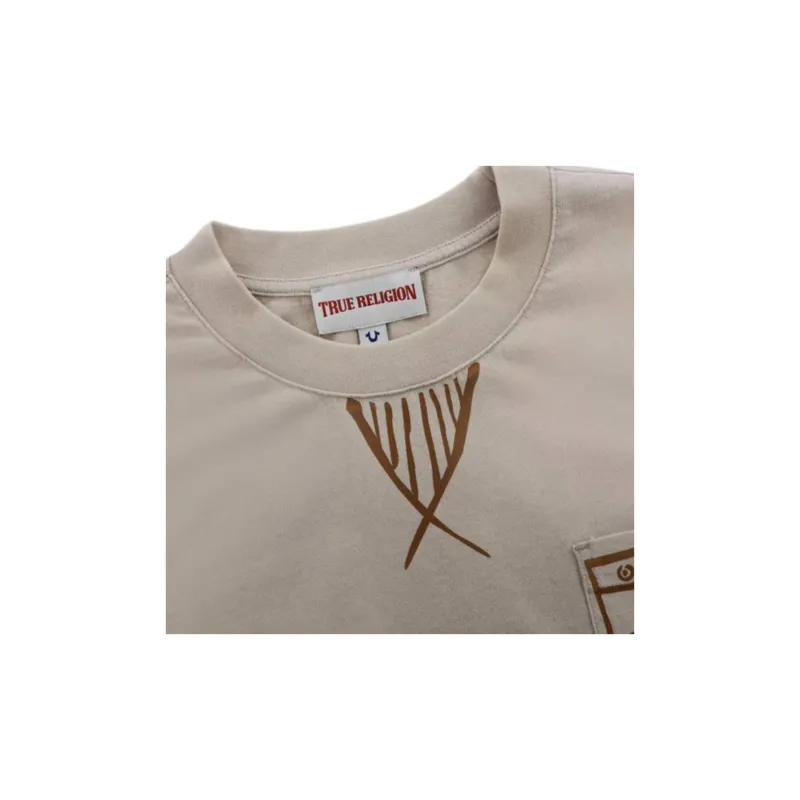 TRUE RELIGION SS24 T Shirt Unisex Apricot-3